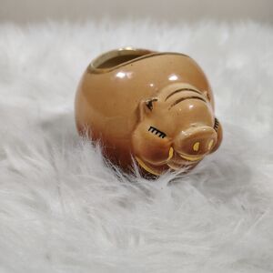 VTG ShawneePottery Pink Chubby Pig Planter USA 760